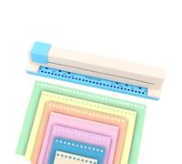 30 Hole Punching Machine - Adjustable 5 Sheet Capacity Hand Push Paper Punch Tool | Portable Binding And Craft Puncher For Home School Office Notebook Planner