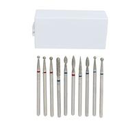 30 Holes Stainless Steel Nail Drill Bits Set, Multi Shape Nail Grinding Heads with Organizer for Manicure and Pedicure, Professional Nail Polishing Bits Kit