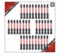 30 Impact Screwdriver Bits 50mm Drill Driver Pozi No.2 Heavy Duty Set