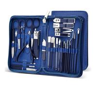 30 in 1 Manicure Cutters 30 Pcs Nail Clipper Set Household Steel Manicure Kit Nail Clippers Pedicure Nail Sciss,Blue 30 in 1,U
