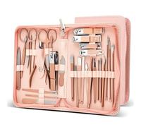 30 in 1 Manicure Cutters 30 Pcs Nail Clipper Set Household Steel Manicure Kit Nail Clippers Pedicure Nail Sciss,Pink 30 in 1,U