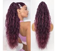 30 in Wave Braiding Hair,Water Wave Crochet Braids Hair for Butterfly Locs Crochet Twists Braiding Hair Bohemian Braids