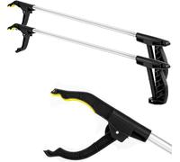 30 Inch (76cm) Litter Picker with Long Reach Handle | Magnetic Garden Tool for Rubbish, Leaves, Weeds | Durable & Ergonomic Multi-Use Tool for Elderly & Disabled (2 Pack)