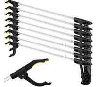 30 Inch (76cm) Litter Picker with Long Reach Handle | Magnetic Garden Tool for Rubbish, Leaves, Weeds | Durable & Ergonomic Multi-Use Tool for Elderly & Disabled (8 Pack)