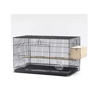 30 Inch Birdcages Large Bird Cages with Rolling Stand Portable Wrought Iron Birdcage Square Bird Carriers for Home Garden,B Set,A Set (B Set)
