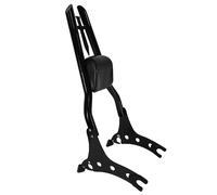 30-Inch Black Sissy Bar, Passenger Backrest Rear Pad Compatible for Indian Accessories 2014-2023 Chieftain Roadmaster Springfield Challenger Chief Vintage Pursuit Dark Horse