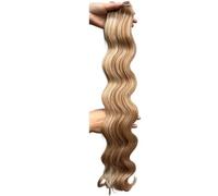 30 inch Body Wave Hair Extensions,Sew in Weft Long Synthetic Hairpiece Weave 200 g Easy Installation and Removal(P27/613)