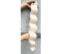 30 inch Body Wave Hair Extensions,Sew in Weft Long Synthetic Hairpiece Weave 200 g(WHITE)