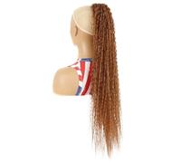 30 inch Drawstring Ponytail for Women,Boho Box Braids with Long Wavy Synthetic Hairpiece for Daily Use(LSS30-30)