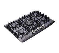 30 Inch Gas Cooktop, Built-in 5 Burners Stainless Steel Gas Stovetop LPG/NG Convertible Gas Stove Dual Fuel Gas Hob with Thermocouple Protection DM527-SA02B