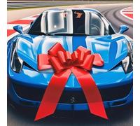30 Inch Giant red Car Bow: Extra Large Pull Bow for New Car Gift, Graduation, Birthday Surprise, Big Red Bow Accessories for Vehicle Decor