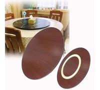 30 Inch Large Dining Table Turntable 24 Inch Rotating Serving Tray Heavy Duty Serving Plate Imitation Black Marble Color (Color : Mahogany, Size : 100cm/40)