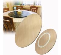 30 Inch Large Dining Table Turntable 24 Inch Rotating Serving Tray Heavy Duty Serving Plate Imitation Black Marble Color (Color : Original Wood, Size : 50cm/20)