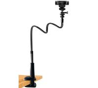 30 Inch Webcam Stand Camera Mount, Upgraded Thick Base Flexible Gooseneck Camera Stand Desk Webcam Mount Clamp for Logitech Webcams C930e C930 C920 C922x C922 Brio 4K C925e C615, Gopro Hero 8 7 6 5 4