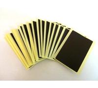 30 Labels, 75x50mm Rectangle, Black, Colour Code Stickers, Self-Adhesive Sticky Coloured Labels