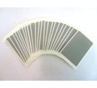 30 Labels, 75x50mm Rectangle, Grey, Colour Code Stickers, Self-Adhesive Sticky Coloured Labels