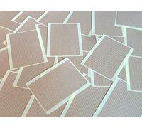 30 Labels, 75x50mm Rectangle, Light Brown, Colour Code Stickers, Self-Adhesive Sticky Coloured Labels