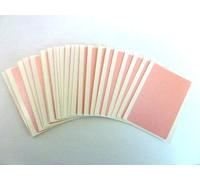 30 Labels, 75x50mm Rectangle, Pink, Colour Code Stickers, Self-Adhesive Sticky Coloured Labels