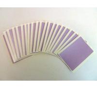 30 Labels, 75x50mm Rectangle, Purple, Colour Code Stickers, Self-Adhesive Sticky Coloured Labels