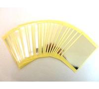 30 Labels, 75x50mm Rectangle, Shiny Silver, Colour Code Stickers, Self-Adhesive Sticky Coloured Labels