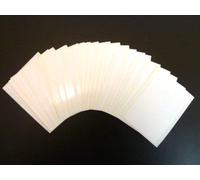 30 Labels, 75x50mm Rectangle, White, Colour Code Stickers, Self-Adhesive Sticky Coloured Labels