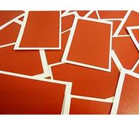 30 Labels, 75x50mm Rectangular, Dark Red, Colour Code Stickers, Self-Adhesive Sticky Coloured Dots