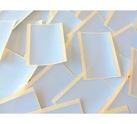 30 Labels, 75x50mm Rectangular, Pale Pastel Blue, Colour Code Stickers, Self-Adhesive Sticky Coloured Dots