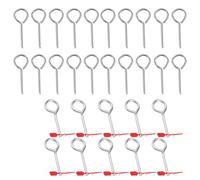 30 Latch+10 Molded, Fire Extinguisher Accessories: Metal Pull Pins and Iron Lock Pins with Red Tamper Seals, Replacement Latch for Fire Equipment, Secure Extinguisher Parts