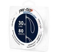 30 lb Pre-Tied Dropper Loop Knots Line. Fluorocarbon Fishing Line Spool. Loops 16 Inches Apart with 5.5 Inch Loop Size. Perfect for Saltwater & Freshwater Fishing, Snapper & Other Bottom Feeding Fish