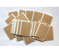 30 Light Brown Stickers - Sticky Coloured Self Adhesive Labels for Colour Coding