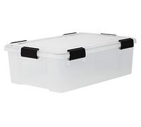 30 Litre Iris Weathertight/Airtight Clear Plastic Storage Box - Christmas Lights Storage Box