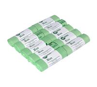 30 Litre x 100 Compostable Bags for Kerbside Bin - EN13432 Kitchen/Outdoor Bin Liners