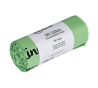 30 Litre x 25 bags Compostable Bags - Compost Bag Kerbside Food Waste Caddy Liners - EN 13432 - Compost Bag 30L Bin Bags with Composting Guide