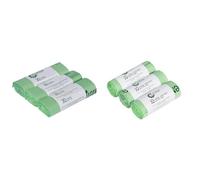 30 Litre x 30 All-Green Compostable Bags Kitchen Kerbside Caddy Liner - Food Waste & 10 Litre x 75 All-Green Compostable Bags - Kitchen Caddy Liner - Food Waste Bin Liners - EN 13432-10L Bags