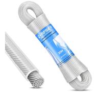 30 m Outdoor Washing Line with Steel Core, Heavy Duty Extra Strong Washing Line with a Load Capacity of 120 kg, Rustproof and Waterproof Washing Rope