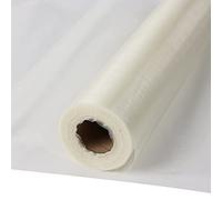 30 m x 30 cm Fabric Table Runner Tulle Roll Organza Transparent Roll of Organza Sheer Fabric Elegant Decorative Cloth for Wedding Chair Table Decoration DIY Crafts (Ivory)