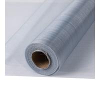 30 m x 30 cm Fabric Table Runner Tulle Roll Organza Transparent Roll of Organza Sheer Fabric Elegant Decorative Cloth for Wedding Chair Table Decoration DIY Crafts (Silver)