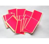 30 Magenta Stickers - Sticky Coloured Self Adhesive Labels for Colour Coding