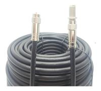 (30 Meter, Black) Viewi Fully Assembled RG6 Satellite Coax Cable Extension TV Lead Kit with Premium Fitted Compression F Connectorsfor Sky Q HD,Freesat and Virgin Media