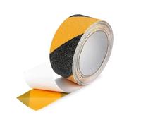 30 Meters Of Anti Slip High Traction Warning Safety Tape Black And Yellow - Non Slip Caution Safety Warning Floor Tape Roll - Strong Grip Safety Tape for Indoor & Outdoor Self Adhesive (5cmx30m)