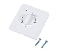 30 Minute in-Wall Timer, AC 220V 10A Time Countdown Timer Switch, Rotary Wall Switch Timer with Led Indicator, Ideal for Lights/Exhaust Fans/Heaters/Pumps, Electrical Supplies, White
