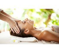 30-minute Indian head massage with a 30-minute microcurrent facial
