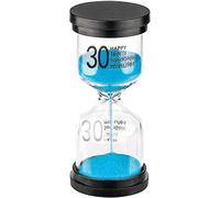 30 Minute Sand Hourglass Timer: Plastic Sand Clock 30 Minutes, Extra Blue Reloj De Arena, Unity Hour Glass Colorful Sandglass Timer for Kids, Games, Classroom, Kitchen, Decoration