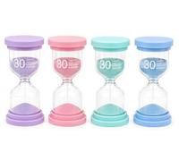 30 Minute Sand Timer Set of 4 Pastel Hourglass Timers for Study Classroom Kitchen Desk Decor Visual Countdown Timer for Kids Adults Productivity Mindfulness Tooth Brushing Reading Yoga Office Accessor