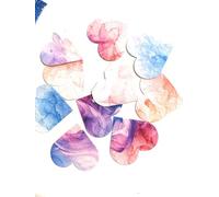 30 mixed coloured Plantable Seed Hearts. Wildflower Seeded Paper Shapes. Mixed colour, Eco Friendly Gift. DIY Wedding Favours. Card Making. Funeral Memorial. Craft Activity. Thank You Gifts