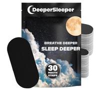 30 Mouth Tape Strips - Sleep Tape for Improved Breathing, Anti Snoring & Better Recovery - Beard Friendly Sleeping Tape - (1 Month 30 Strips)