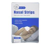 30 Nasal Strips | Anti-Snoring Relief for Sports & Sleep | Drug-Free Solution for Blocked Nose from Colds & Allergies | Residue-Free & Removable