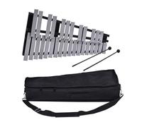 30 Note Glockenspiel Xylophone Wooden Frame Aluminum Bars Percussion Instrument With Carrying Bag