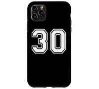 30 Number Thirty Team Sports Graphic Design Matching Varsity Case for iPhone 11 Pro Max