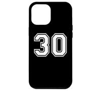 30 Number Thirty Team Sports Graphic Design Matching Varsity Case for iPhone 12 Pro Max